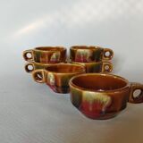 6 bistro coffee cups