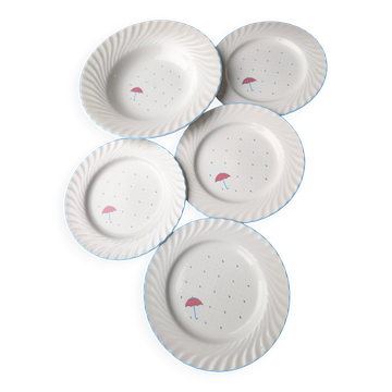 Assiettes et saladier Nuova Fontebasso