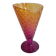 Bormioli Rocco violet and gold ice cream dessert bowl, made in Italy.
