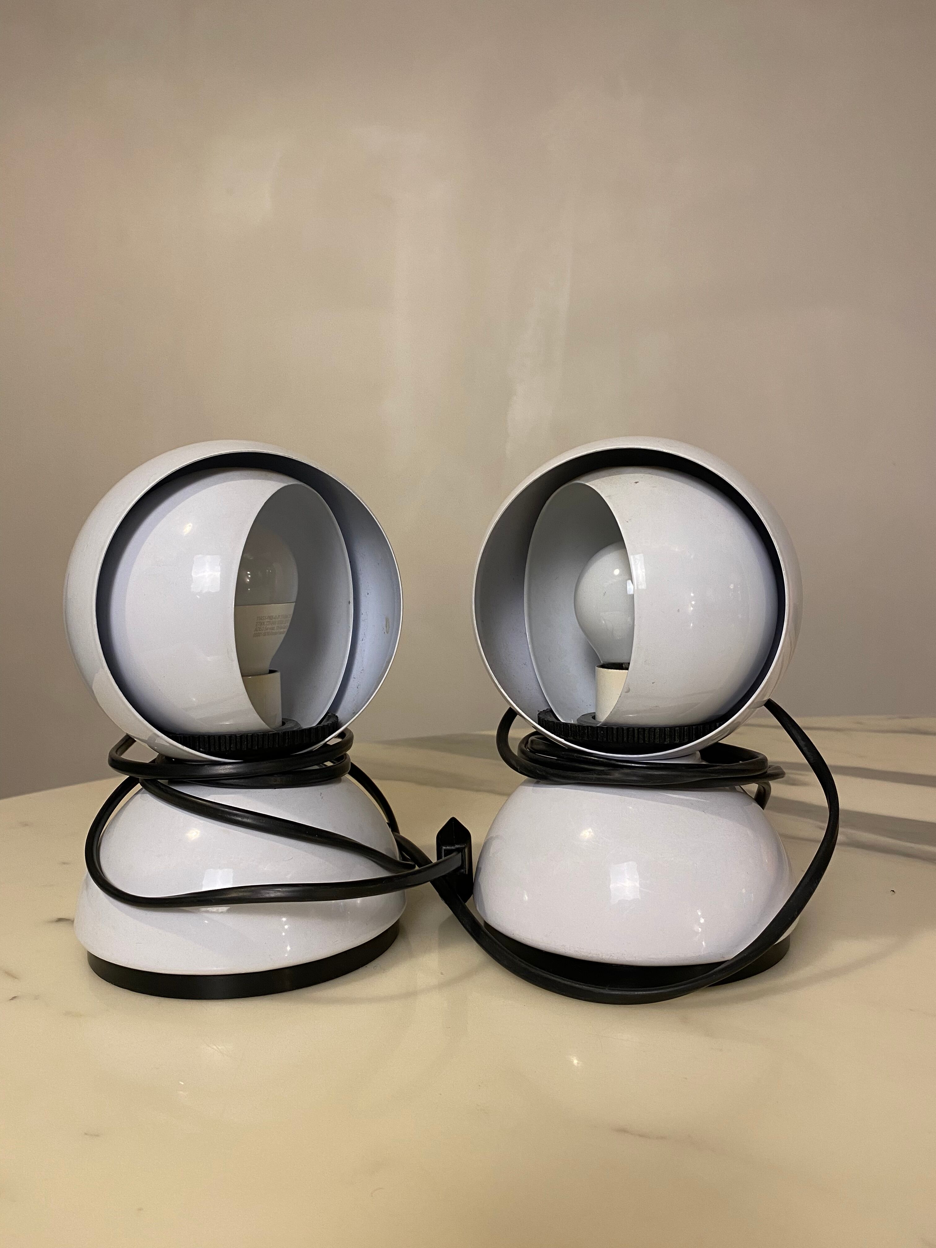 Lampes de table Eclisse par Vico Magistretti pour Artemide, 1960s
