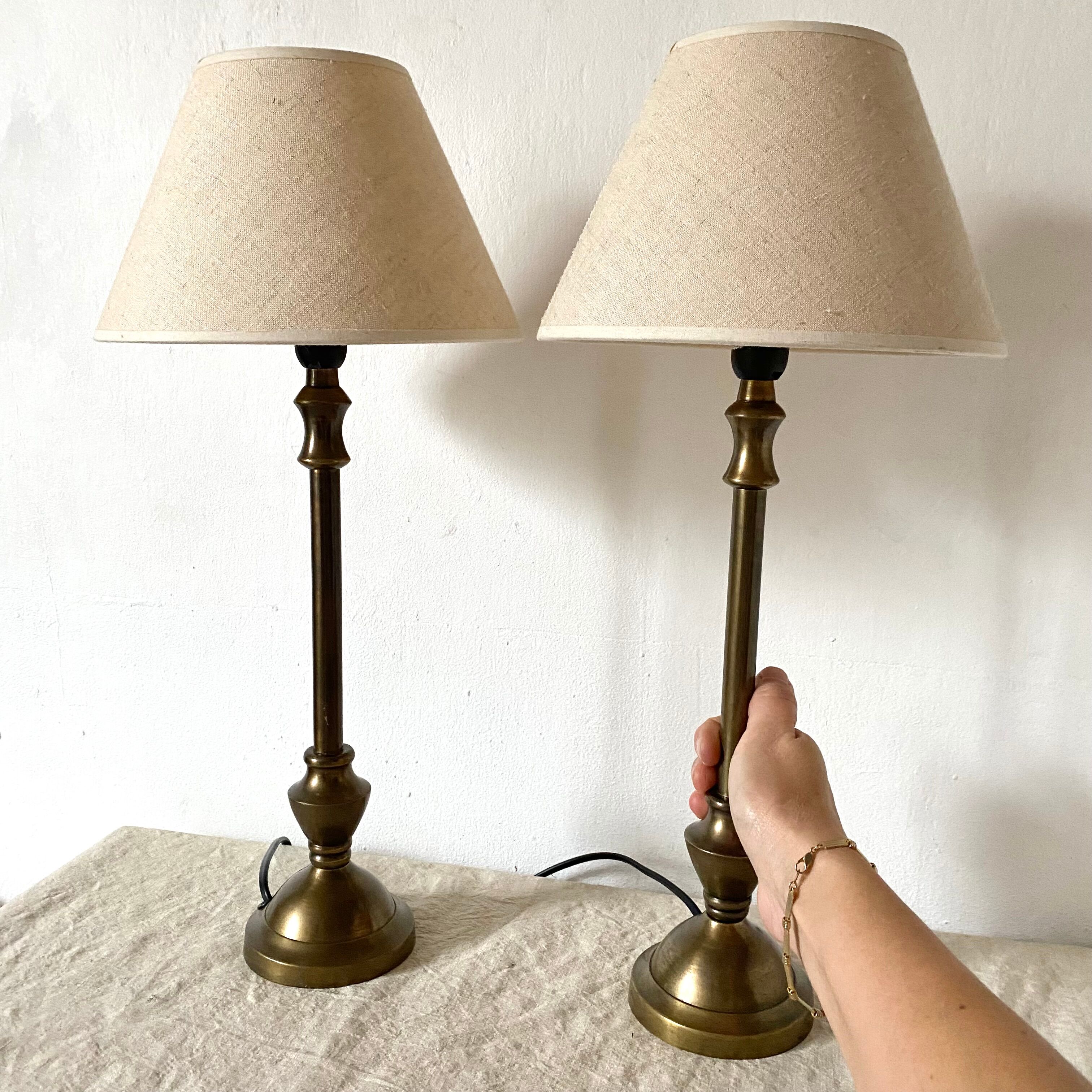 Paire de lampes style ancien