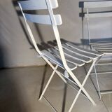 Bistro-style folding garden furniture set – table and 3 chairs