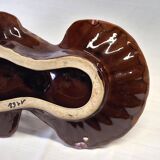 Vallauris-style shell-shaped serving tray in good condition
