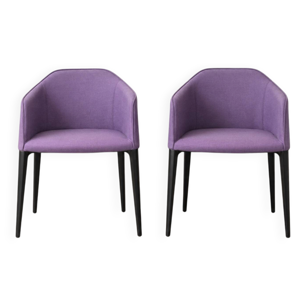 2 fauteuils pedrali laja – design italien – alessandro busana