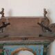 Fronton ancien en bois doré et sculpté du XIXe siècle