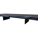 Table basse en bois brûlé Wabi sabi