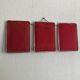 Mirror triptych vintage raspberry barber 1960 - 23 x 56 cm