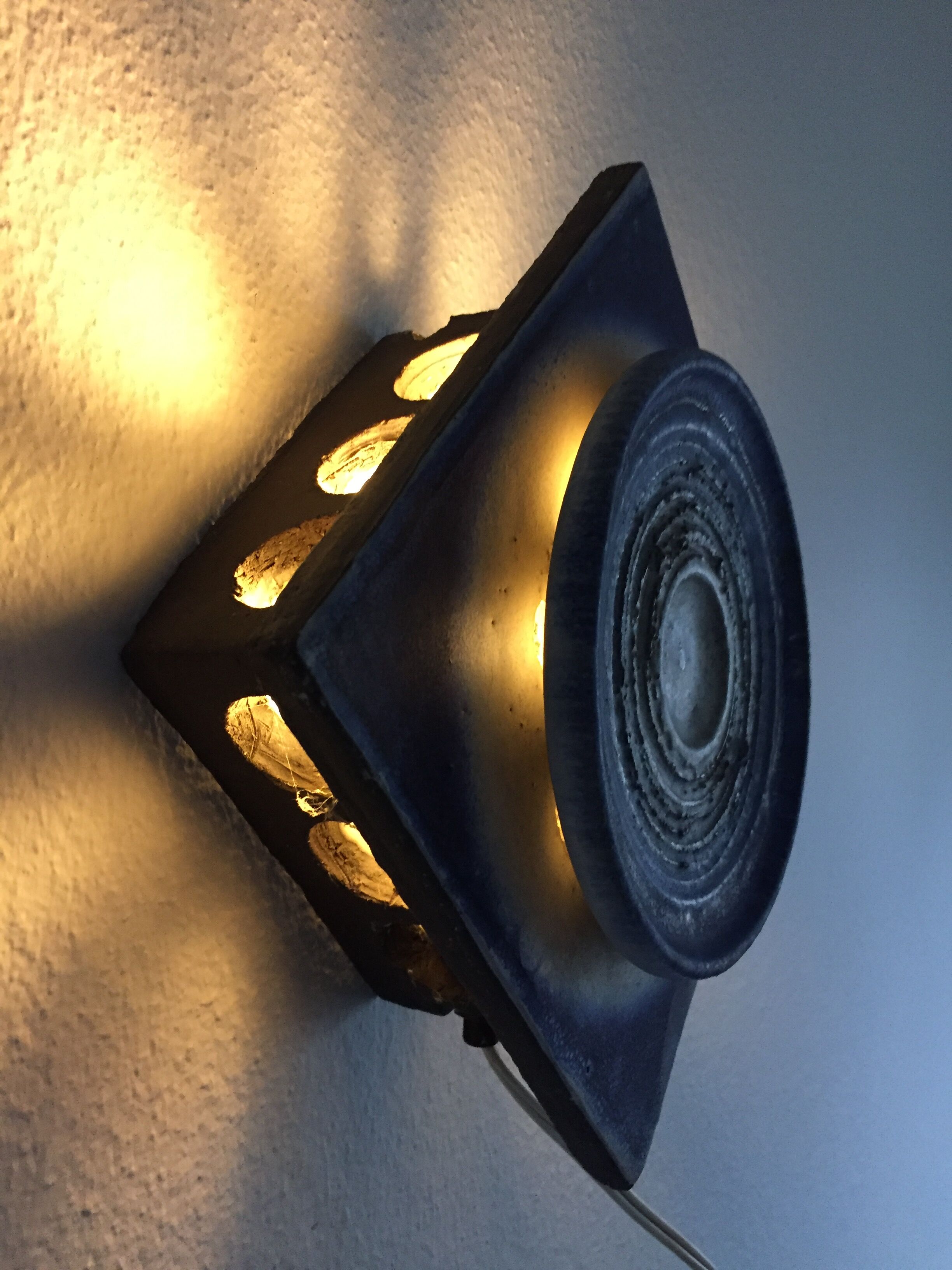 Danish Ceramic 1970’s Wall Lamp