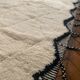 Moroccan Berber carpet beni Ouarain zanafi white and black diamonds 160x250cm