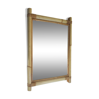 Miroir bambou rotin 30x46cm
