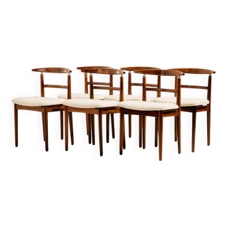 Chaises modèle 465 en bois de rose par Helge Sibast et Børge Rammersk