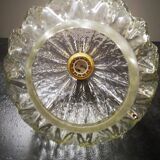 Geometric glass pendant light