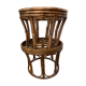 Set of 2 vintage rattan eggs
