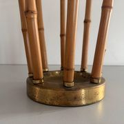 Bamboo and brass umbrella stand, 1960s, Germany