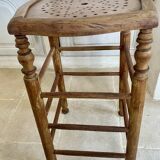 Old wooden bar stool
