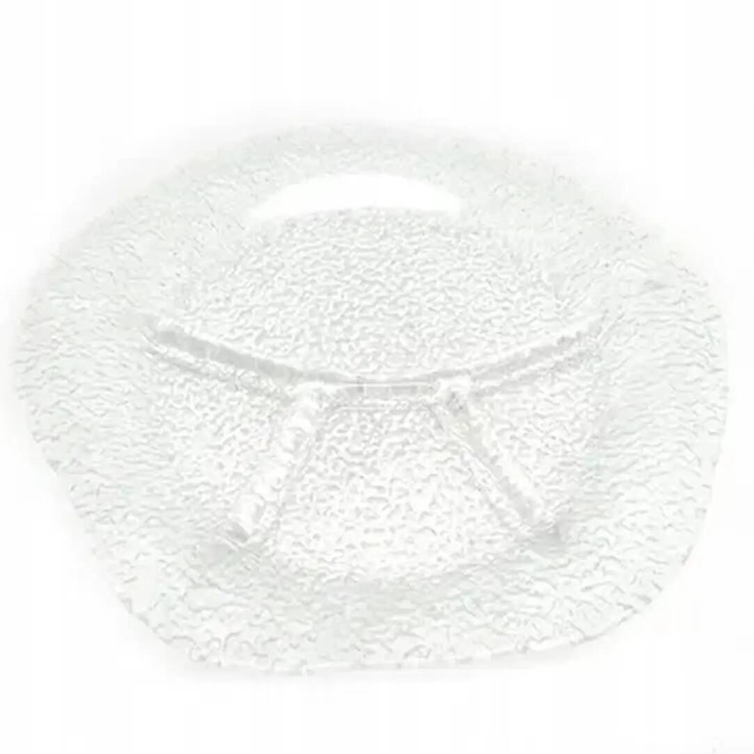 Appetizer platter, modernism, glass, design by J. Drost, Ząbkowice, Poland, 1970s