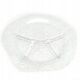 Appetizer platter, modernism, glass, design by J. Drost, Ząbkowice, Poland, 1970s