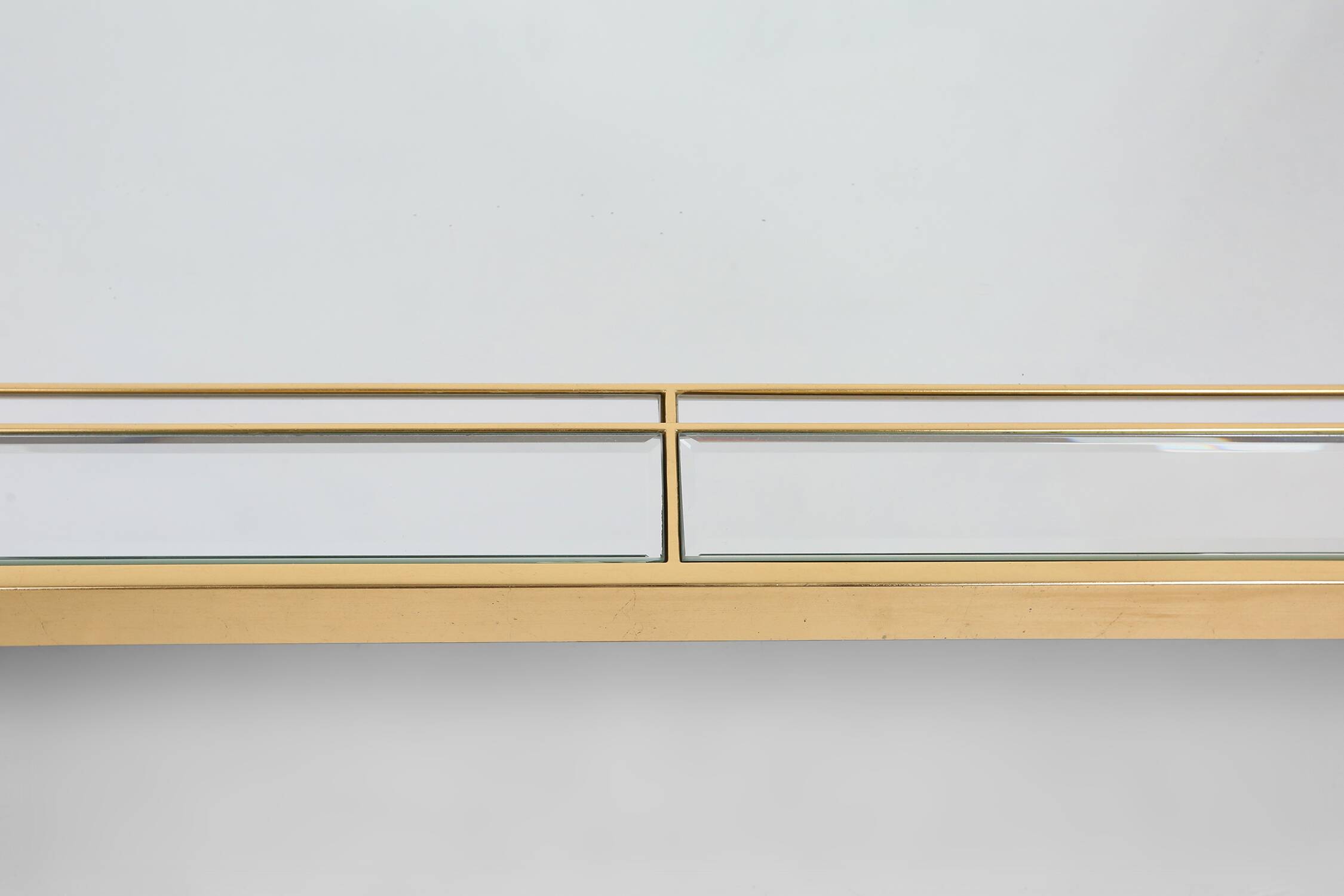 Large Hollywood Regency style Deknudt mirror, Belgium ca. 1980