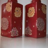 Pair of ceramic vases Geneviève Lethu