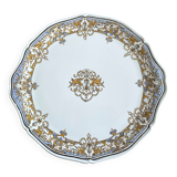 Plat à tarte ancien en faïence de gien