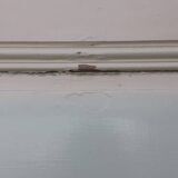 Pair of cupboard doors and old woodwork frame