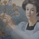 Gustave Riquet (1866-1938) The Carnations of Life, 1898 Watercolour Signed