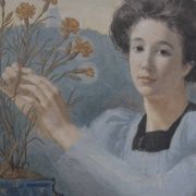 Gustave Riquet (1866-1938) The Carnations of Life, 1898 Watercolour Signed