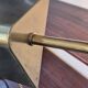 Mid century brass banker's adjustable floor lamp, 1970s