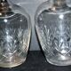 Lot de 2 carafes à vin anciennes en cristal taillé Cristallerie Lorraine