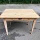 19th-century solid wood farmhouse table.