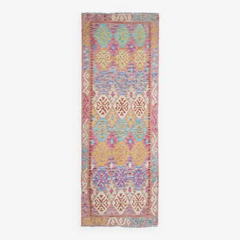 Afghan Pashtun hallway kilim 227 x 86 cm