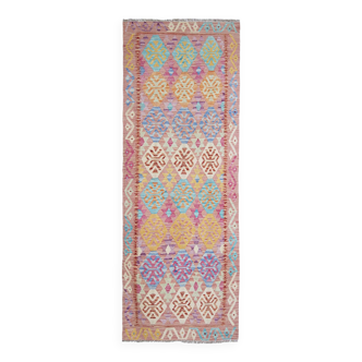 Kilim afghan pachtoune de couloir 227 x 86 cm