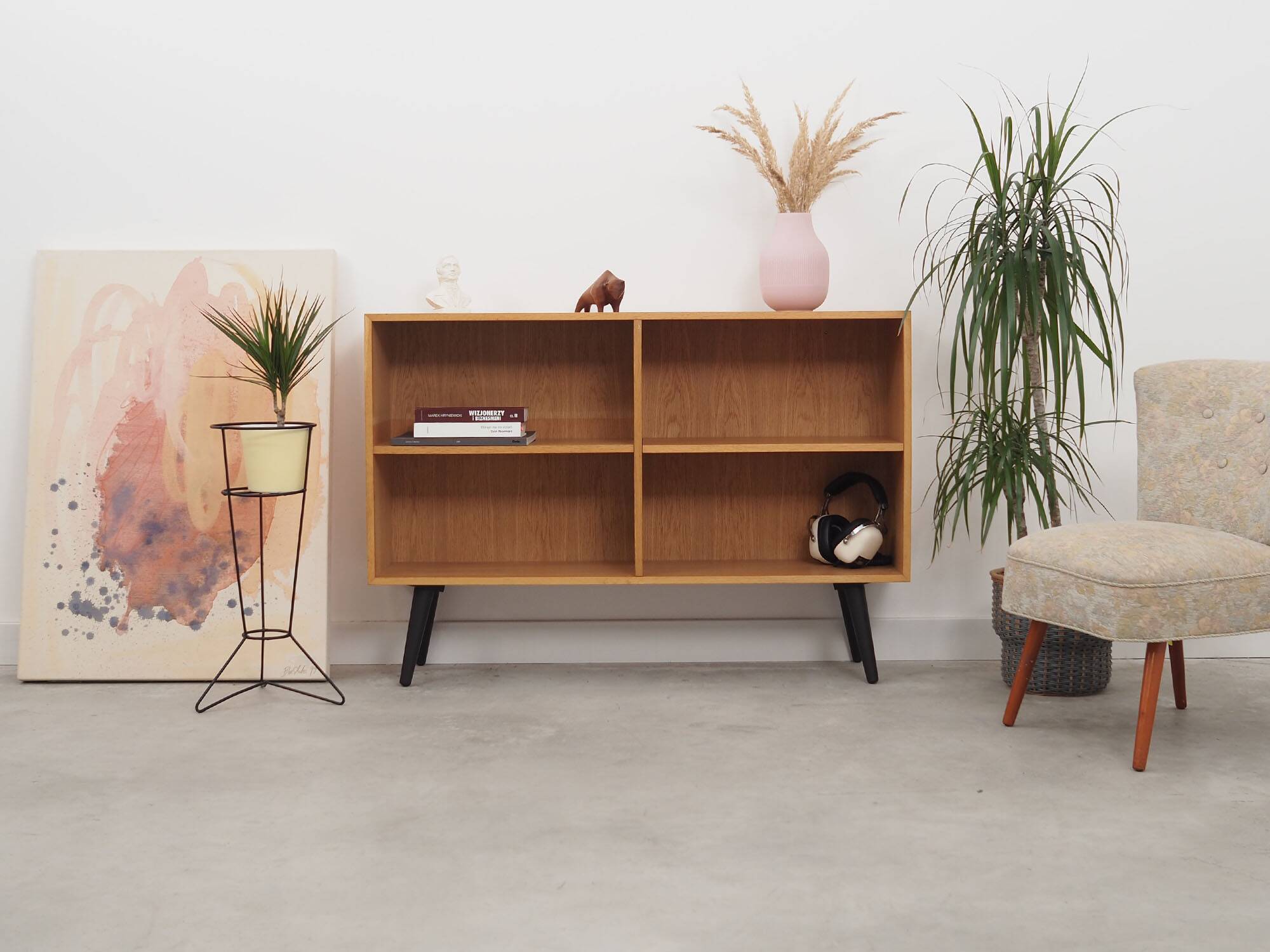 Ashen bookcase, Danish design, 1970s, production: Denmark