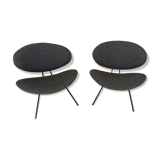 Pair of drivers 70 years, entirely retapissees design