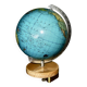 Vintage metal and wood terrestrial globe 1950