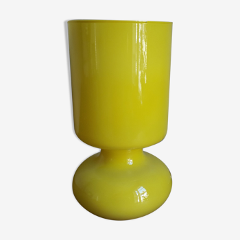 Lampe Ikea Lykta jaune canari vintage années 90
