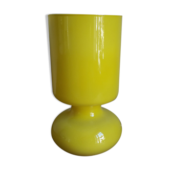Lampe Ikea Lykta jaune canari vintage années 90