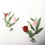 Pair of vintage wall sconces Pink Laurels