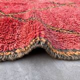 Red Boujad Moroccan rug - 252 x 124 cm
