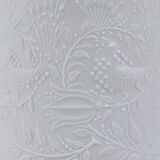 White relief Op Art porcelain vase by Bjorn Wiinblad, Rosenthal Studio Line, 1960s.