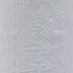 White relief Op Art porcelain vase by Bjorn Wiinblad, Rosenthal Studio Line, 1960s.