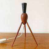 Teak tripod lamp 60s
