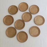 Vintage stoneware dessert plates