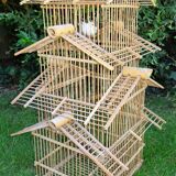 bamboo bird cage form pagoda 1960s - 70