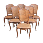 Set de 6 chaises régence