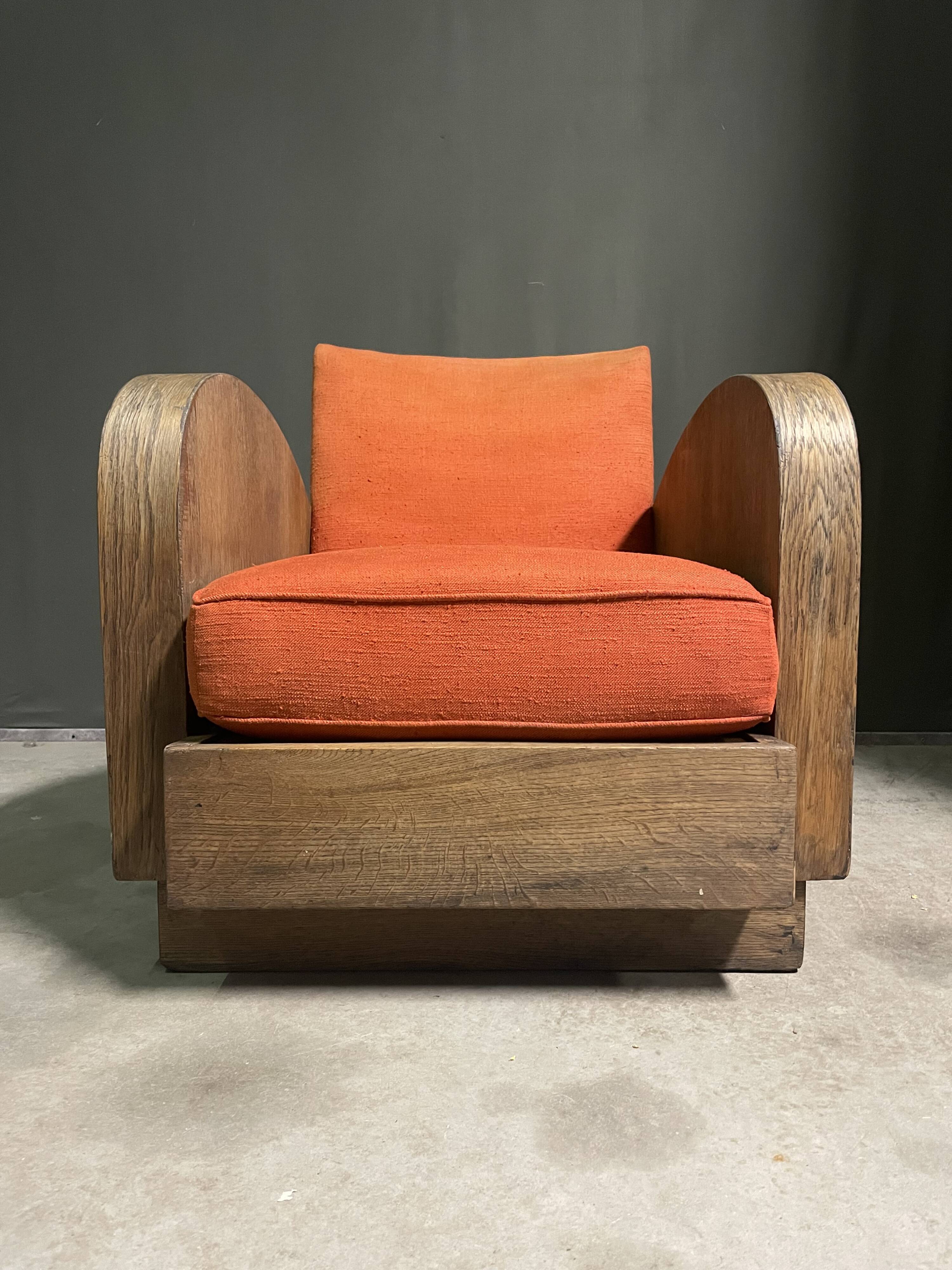 1920's art deco lounge chair