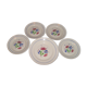 Set of 4 dinner plates and round top, K & G Luneville faience model "Rafael"