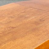 Refectory table with flaps in solid oak