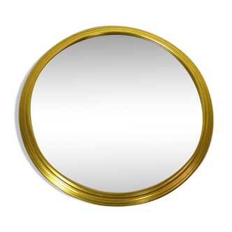 Round mirror with gold frame 31 cm