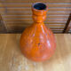 Old lamp base vallauris terracotta orange glazes vintage #e4
